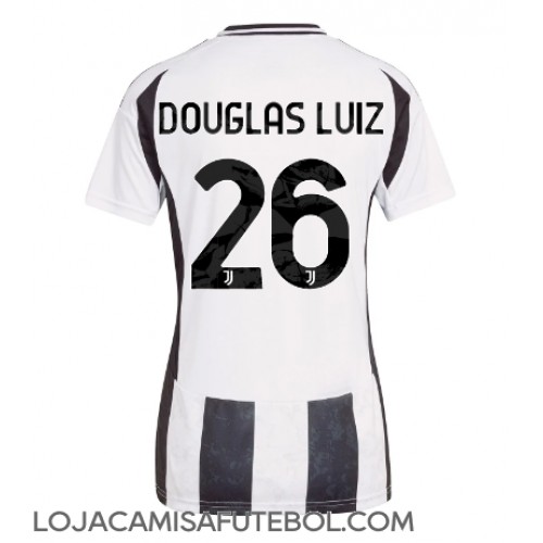 Camisa de Futebol Juventus Douglas Luiz #26 Equipamento Principal Mulheres 2024-25 Manga Curta